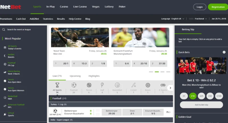 NetBet screenshot